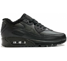Nike Air Max 90 Leather Black зимние