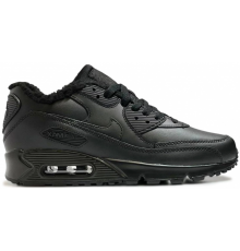 Nike Air Max 90 Leather Black зимние