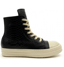 Rick Owens Concordians Alligatoridae High Top Black