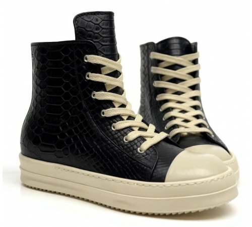 Rick Owens Concordians Alligatoridae High Top Black