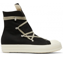Rick Owens DRKSHDW Strobe Cotton Denim Hexa High Black Milk