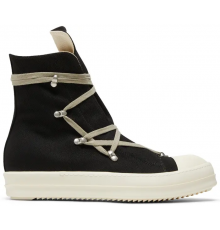 Rick Owens DRKSHDW Strobe Cotton Denim Hexa High Black Milk