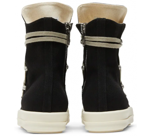Rick Owens DRKSHDW Strobe Cotton Denim Hexa High Black Milk