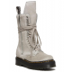 Dr. Martens x Rick Owens Strobe Calf Length Boot Furry Pearl