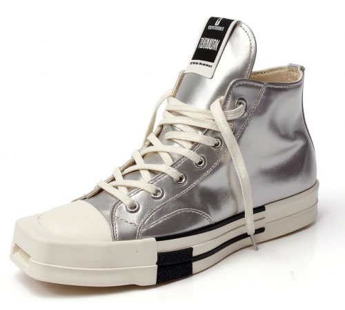 Rick Owens x Converse TURBODRK Chuck 70 High Silver Lacquer