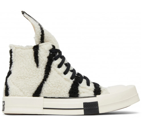 Rick Owens x Converse DRKSHDW TURBODRK Chuck 70 High Zebra