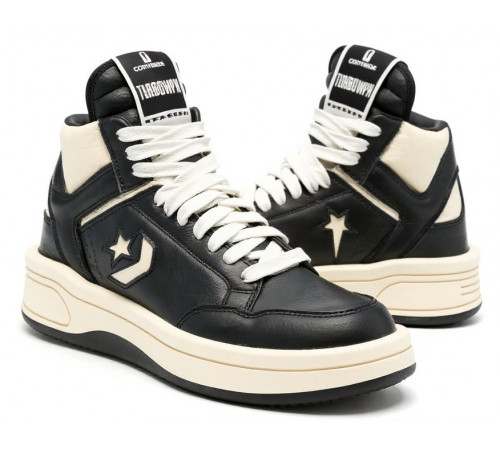 Rick Owens x Converse Turbodrk Black Cloud Cream