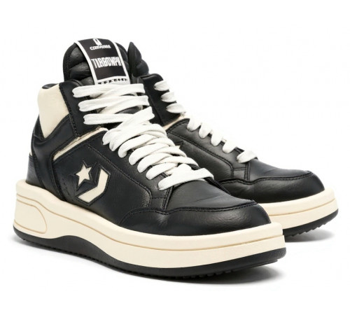 Rick Owens x Converse Turbodrk Black Cloud Cream