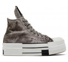 Rick Owens x Converse DRKSHDW DBL DRKSTAR Chuck 70 High Washed Concrete