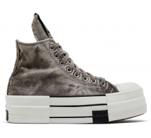 Rick Owens x Converse DRKSHDW DBL DRKSTAR Chuck 70 High Washed Concrete