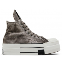 Rick Owens x Converse DRKSHDW DBL DRKSTAR Chuck 70 High Washed Concrete