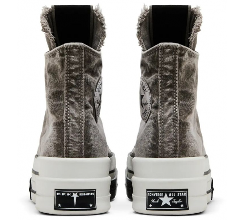 Rick Owens x Converse DRKSHDW DBL DRKSTAR Chuck 70 High Washed Concrete