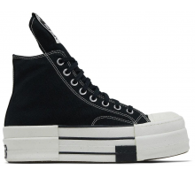 Rick Owens x Converse DRKSHDW DBL DRKSTAR Chuck 70 High Black