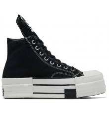 Rick Owens x Converse DRKSHDW DBL DRKSTAR Chuck 70 High Black