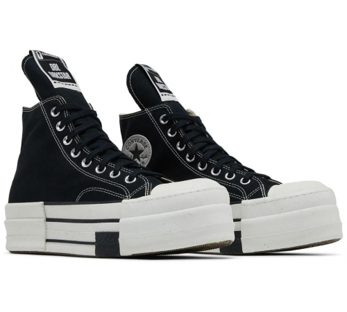 Rick Owens x Converse DRKSHDW DBL DRKSTAR Chuck 70 High Black