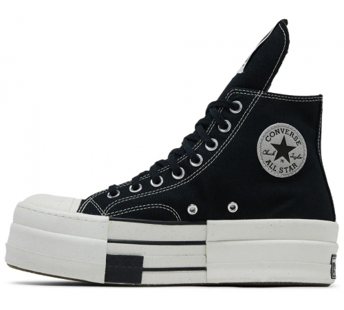 Rick Owens x Converse DRKSHDW DBL DRKSTAR Chuck 70 High Black