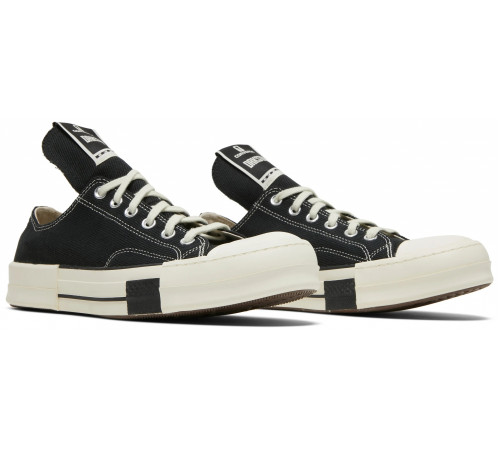 Rick Owens x Converse DRKSHDW DRKSTAR Chuck 70 Low Black