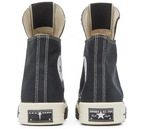 Rick Owens x Converse DRKSHDW DRKSTAR Chuck 70 High Black