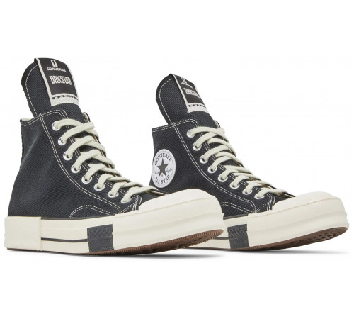 Rick Owens x Converse DRKSHDW DRKSTAR Chuck 70 High Black