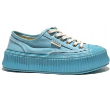 Chanel Biscuit Platform Sneakers Blue