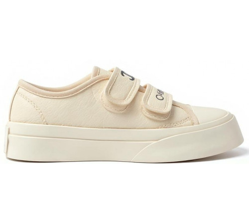 Chanel Velcro Sneaker White Cream