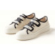 Chanel Velcro Sneaker White And Black