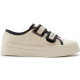 Chanel Velcro Sneaker White And Black