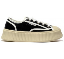 Chanel Biscuit Platform Sneakers Black Berge