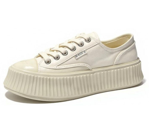 Chanel Biscuit Platform Sneakers Milk