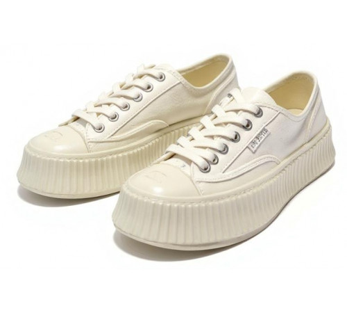 Chanel Biscuit Platform Sneakers Milk