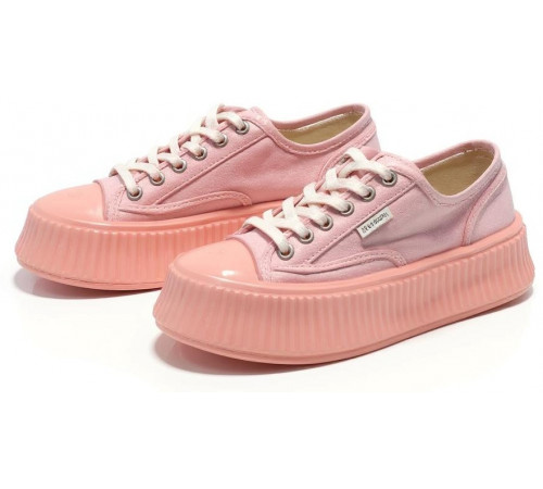 Chanel Biscuit Platform Sneakers Pink