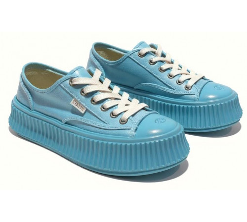Chanel Biscuit Platform Sneakers Blue