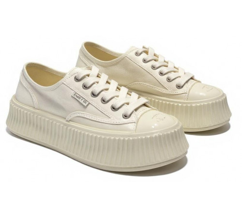 Chanel Biscuit Platform Sneakers Milk