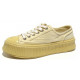 Chanel Biscuit Platform Sneakers Berge Yellow