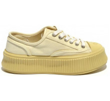 Chanel Biscuit Platform Sneakers Berge Yellow