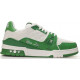 Louis Vuitton Trainer Signature Green White