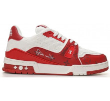 Louis Vuitton Trainer Signature Red White