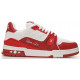 Louis Vuitton Trainer Signature Red White