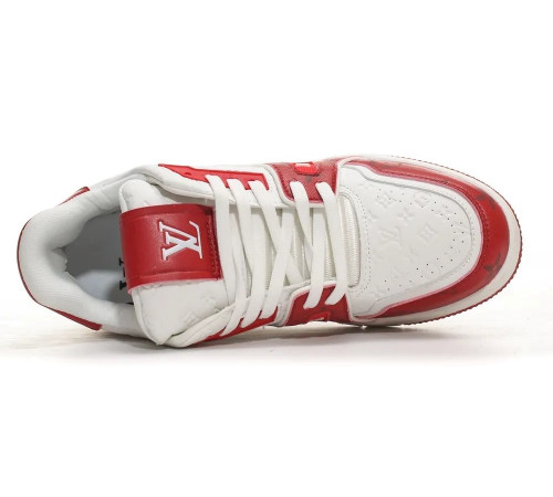 Louis Vuitton Trainer Signature Red White