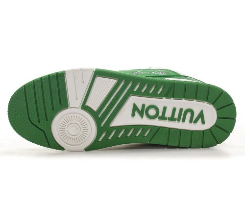 Louis Vuitton Trainer Signature Green White