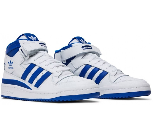 Кроссовки Adidas Forum Mid White Royal Blue
