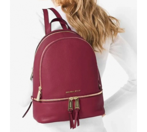 Рюкзак Michael Kors Rhea Saffiano Leather Medium Cherry