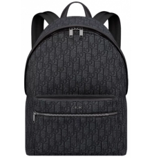 Рюкзак Christian Dior Rider Oblique Black Grey
