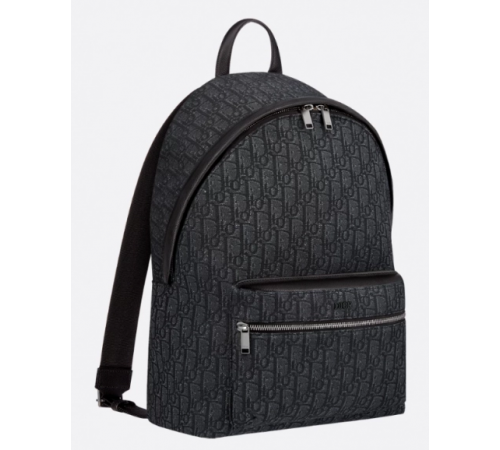 Рюкзак Christian Dior Rider Oblique Black Grey