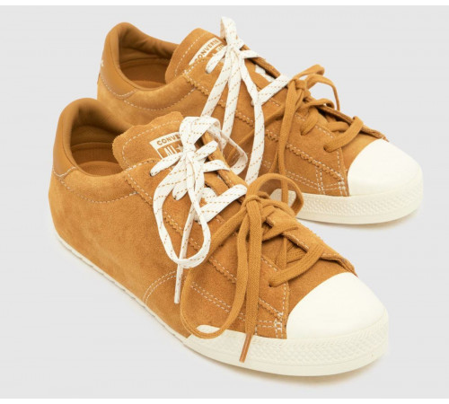 Кеды Converse Chuck Taylor Lo Brown замшевые с двойными шнурками