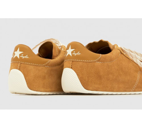 Кеды Converse Chuck Taylor Lo Brown замшевые с двойными шнурками