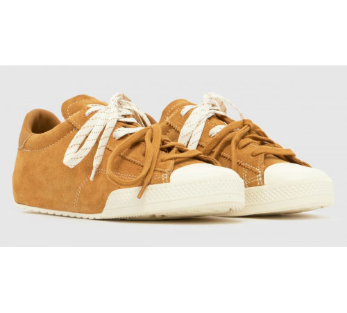 Кеды Converse Chuck Taylor Lo Brown замшевые с двойными шнурками