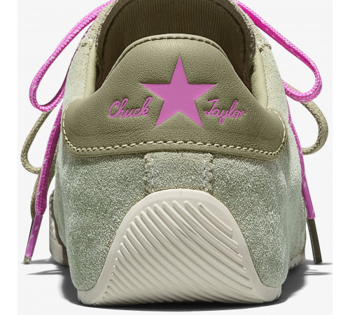 Кеды Converse Chuck Taylor Lo Green замшевые с двойными шнурками