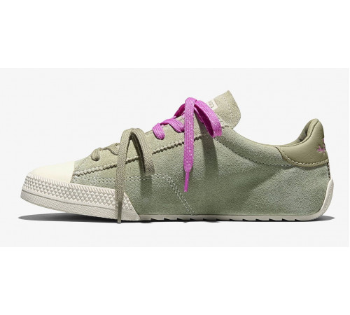 Кеды Converse Chuck Taylor Lo Green замшевые с двойными шнурками