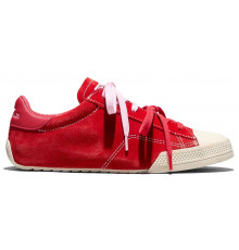 Кеды Converse Chuck Taylor Lo Red замшевые с двойными шнурками